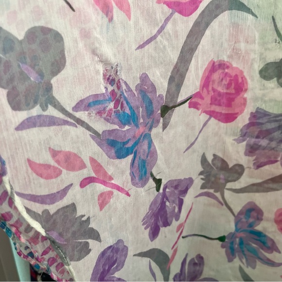 Steve Madden Sheer Floral Kimono Coverup 0153 - Picture 6 of 8